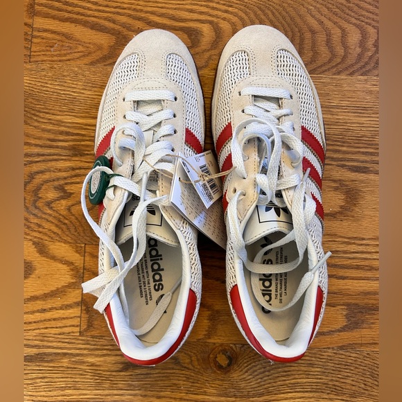 Adidas samba, crystal white preloved red, NWT, men’s size7 - Picture 9 of 12
